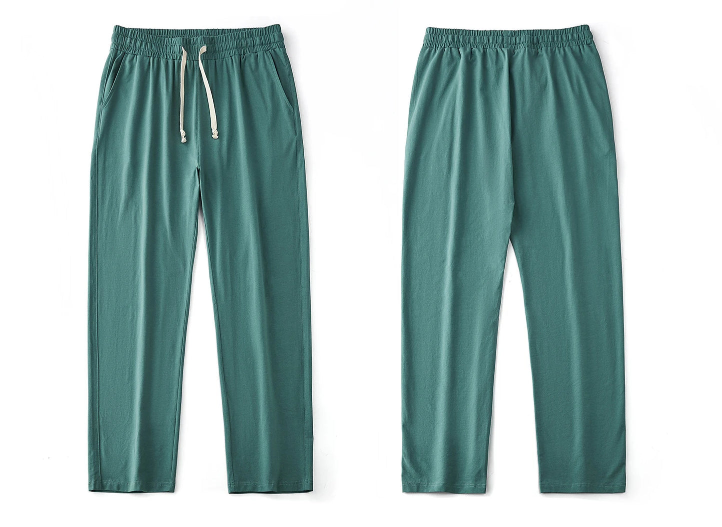 Men's 180G Combed Cotton Sport Pants Solid Color Straight Sweatpants Comfortable Casual Spring Autumn Homewear Men's pants