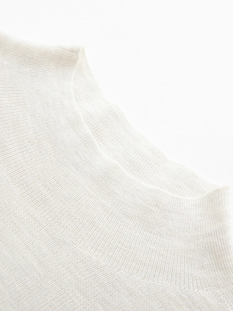 CHICUU Women 100% Wool Sweater Machine Washable Mock Neck Pullover 18-Thread Worsted Cashmere Knitwear   Autumn Winter Clothes