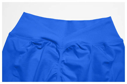 TRY TO BN Seamless Two Pieces Women's Tracksuit Yoga Shorts Set One-shoulder Hollow Backless Fitness Running Workout Gym Clothes