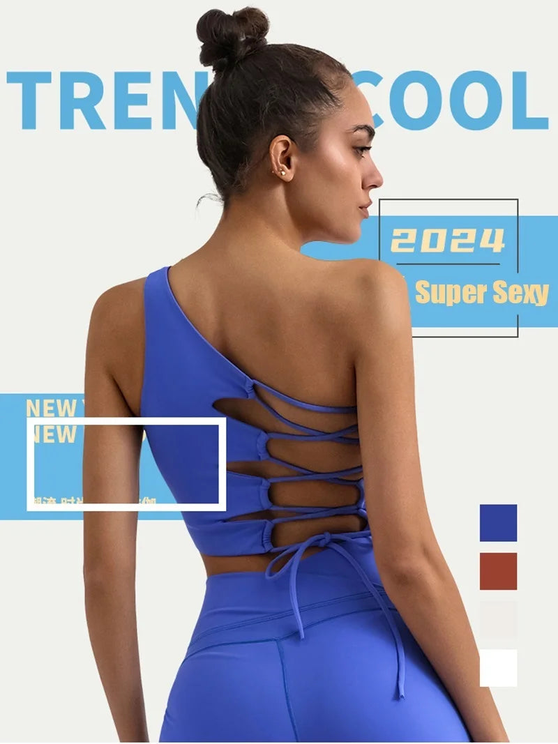 Cloud Hide Girls Sexy Back Sports Bra Gym Fitness Underwear for Women Yoga Crop Top Running Vest Workout Gym Shirt Sportswear