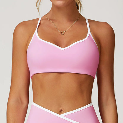 Gym Underwear Sport Bra Women's Sports Bra Anti-sweat Breathable Yoga Bra Shockproof Crop Top Fitness Top Push Up Workout Tops