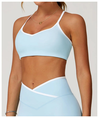 Gym Underwear Sport Bra Women's Sports Bra Anti-sweat Breathable Yoga Bra Shockproof Crop Top Fitness Top Push Up Workout Tops
