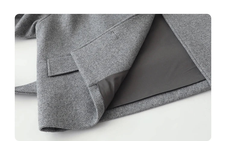 CHIC VEN Women Korean Coat Loose Casual Woolen Single-sided Detachable Collar Female Overcoat Ladies Jacket Autumn Winter 2025