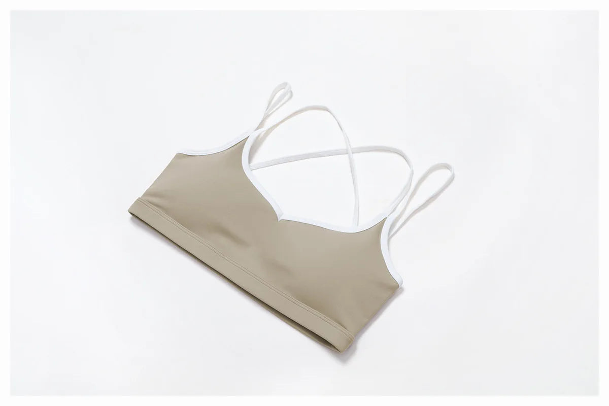 Sports Underwear Yoga Vest Women Yoga Bra Sexy Color Blocking Workout Bra Gym Crop Top For Women Breathable Running Fitness Top