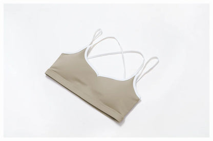 Sports Underwear Yoga Vest Women Yoga Bra Sexy Color Blocking Workout Bra Gym Crop Top For Women Breathable Running Fitness Top