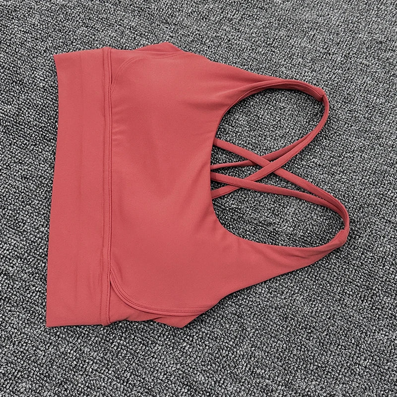 SOISOU Nylon Gym Yoga Set Women's Tracksuit Cycling Shorts Set Tight Elastic Short Chest Pad Removable Bra Womens Clothing