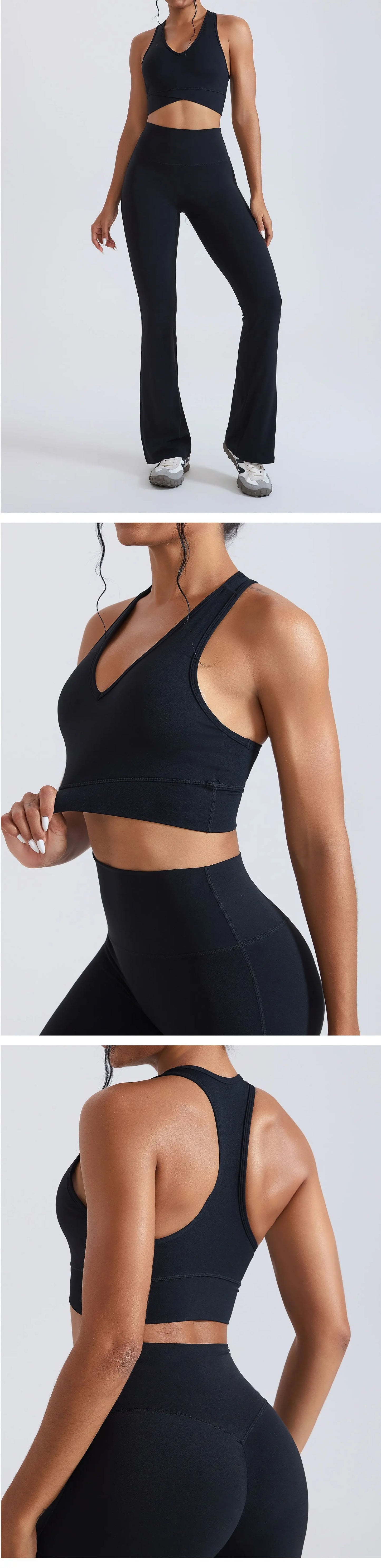 Women Yoga Bra Shockproof Gym Tank Top Sports Underwear Push-Up Workout Crop Top Female Fitness Yoga Vest Gym Training Bras