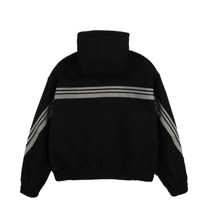 Akkad Kuti 2026 New Heavyweight Retro Japanese Sle Striped Patchwork Hoodie Ex Loose Fit Casual Sweater Thi Cotton Fabric