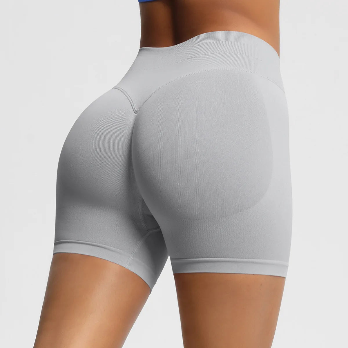 Custom LOGO women's  28-color XS-2XL seamless fitness yoga shorts high waist hip lift sports tight quick-drying shorts