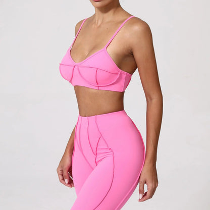 Sexy Yoga Shockproof Sports Bra Woman Quick Drying Gym Push Up Training Running Stretch Yoga Bra Top Design Bra Workout Crop Bra