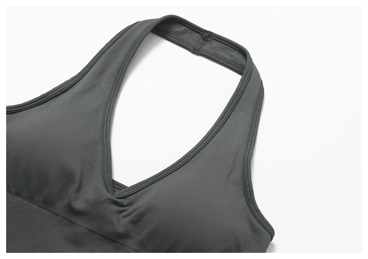 Sexy Seamless Sports Bras Halter Yoga Bra Women Fitness Gym Top Shockproof Running Workout Fast Dry Underwear Female Yoga Vest