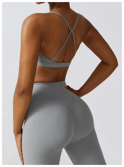 Women 2/3pcs Workout Outfits Yoga Sets Sportswear Gym Workout Clothing Tracksuit High Waist Leggings and Stretch Sports Bra
