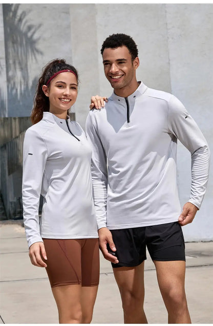 #9895-XIYU High Quality Autumn Men Long Sleeved T-shirt Fashion Sport Round Collar Fitness Running Breathability Training Men