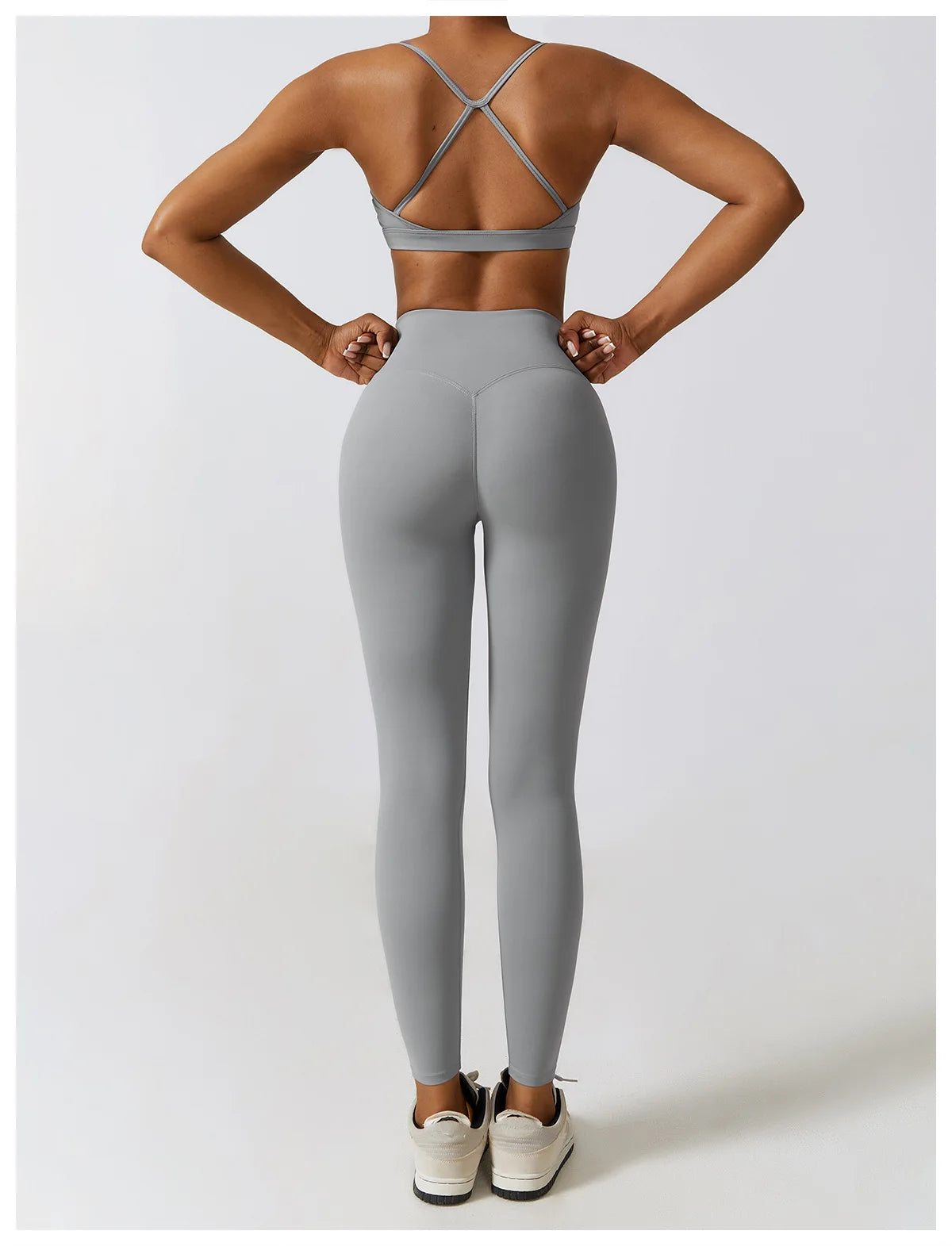 Women 2/3pcs Workout Outfits Yoga Sets Sportswear Gym Workout Clothing Tracksuit High Waist Leggings and Stretch Sports Bra