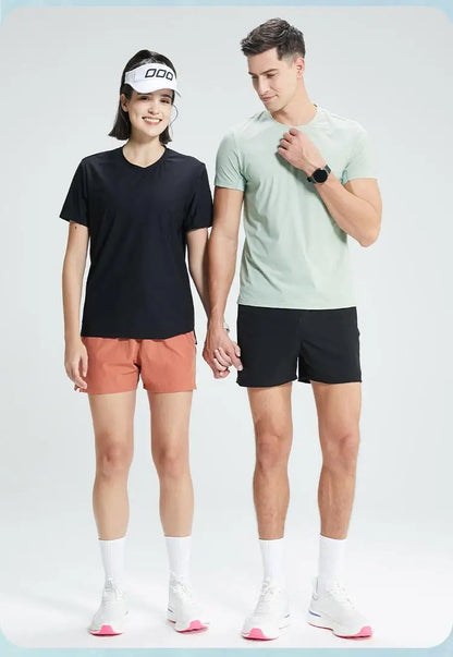 #4111001-XIYU Custom  LOGO Dry fit New Men's High Elastic Sports Casual T-shirt Cool Breathable Quick Drying Outdoor Sports