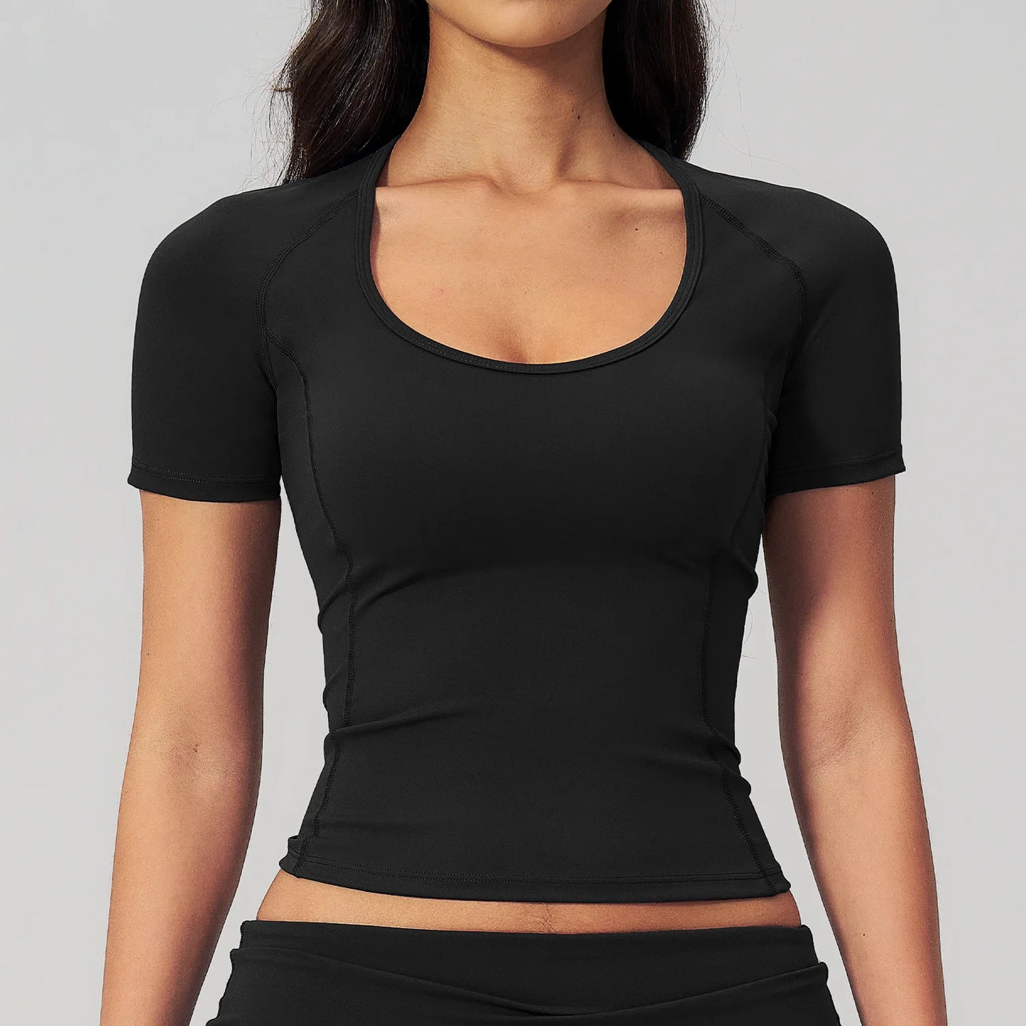 Sexy Women Yoga Shirts Fitness Sports T-Shirts Gym Workout Short Sleeve Top Running Active Wear Femme Sports Top Workout Shirts