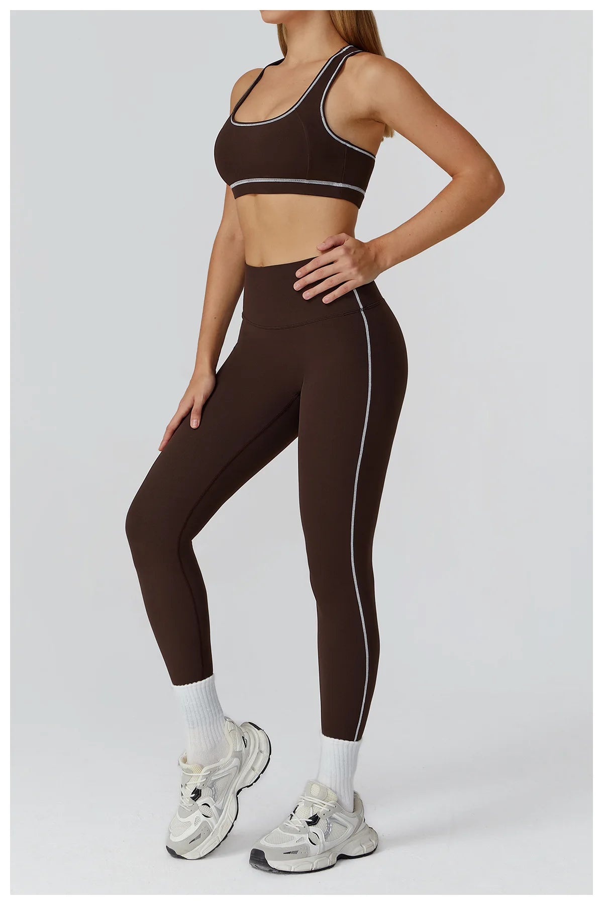 3PCS Yoga Set Women Workout Set 2 Pieces Sportswear Yoga Suit Gym Clothing Fitness Zipper Long Sleeve Sports High Waist Leggings