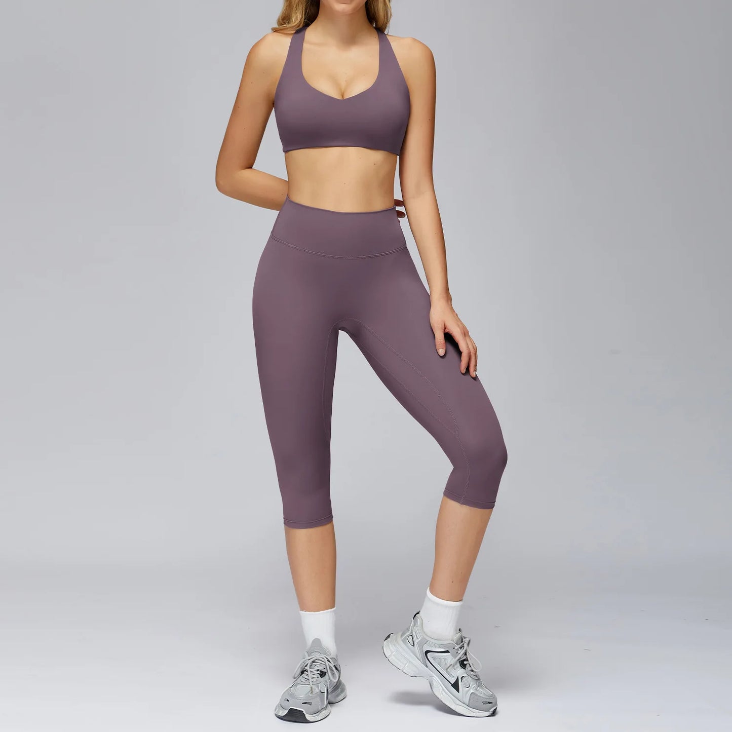 Yoga Set 2/3PCS Women Clothes Sports Outfits Fitness Tracksuit Yoga Suits Gym Legging Workout Long Sleeved Female Bra Sportswear
