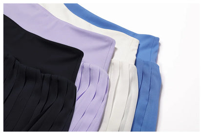 2PCS Women Tracksuit Yoga Set Gym Set Bra Sports Short Skirt Workout Sportswear Running Clothing Gym Wear Athletic Sport Suit