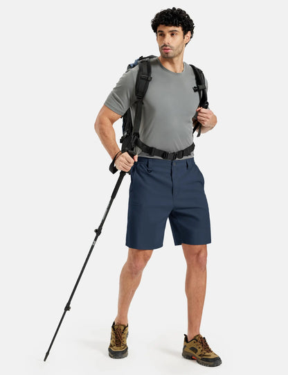 TACVASEN Men's Hiking Cargo Shorts Quick Dry Water-Resistant Lightweight Tactical Outdoor Work Casual Shorts with 8 Pockets