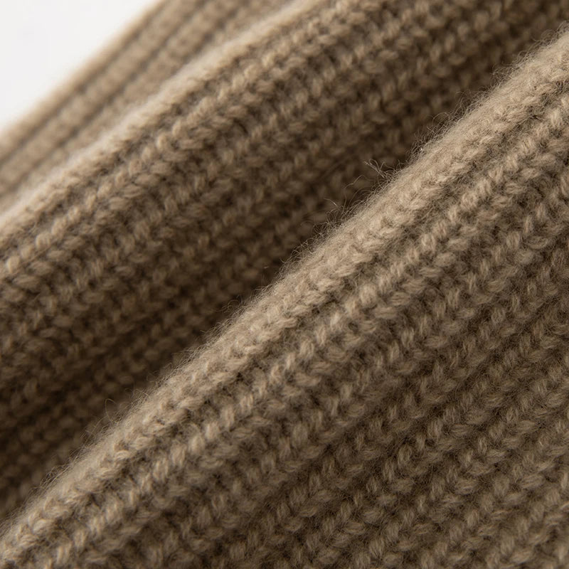 DjzDsm New Autumn/Winter Men's High-end 100% Goat Cashmere Pullover Hat With Elastic Knitted Warm Hat