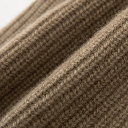 DjzDsm New Autumn/Winter Men's High-end 100% Goat Cashmere Pullover Hat With Elastic Knitted Warm Hat