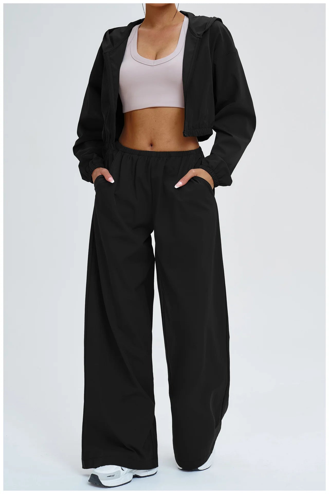 Women Sun protection Bell Bottom Pants Wide Leg Sports Yoga Pants Casual Fitness Pants Female High Waisted Gym Workout Pants