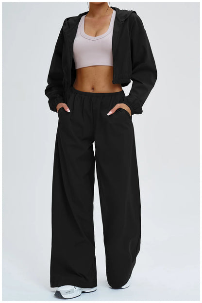 Women Sun protection Bell Bottom Pants Wide Leg Sports Yoga Pants Casual Fitness Pants Female High Waisted Gym Workout Pants