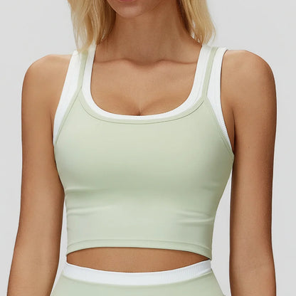 Thread Yoga Vest Women's Shockproof Gym Fitness Sports Underwear Sexy Breathable Yoga Bra Female Workout Yoga Vest Sports Bras