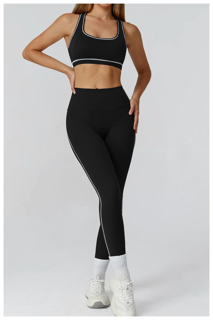 2/3PCS Yoga Suit Gym Fitness Set Women's Sports Running Workout Set Long Sleeve Sports Bra Female Athletic Wear Yoga Clothing