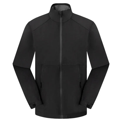 Outdoor Waterproof Men Women Stand Collar Jacket Custom Logo Anti-static Coat Print Company Design Casual Sweatshirt Embroidery