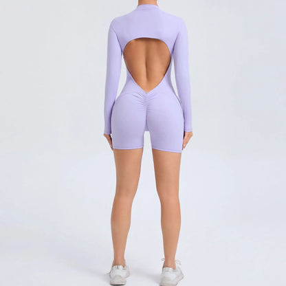 Yoga Jumpsuit Long Sleeved Sports Wear Gym Fitness Jumpsuit Sports Bodysuits Women Set Dance Running Workout Clothes Yoga Suit