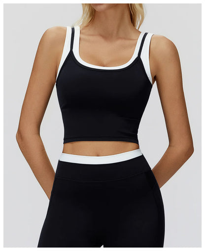 Thread Yoga Vest Women's Shockproof Gym Fitness Sports Underwear Sexy Breathable Yoga Bra Female Workout Yoga Vest Sports Bras
