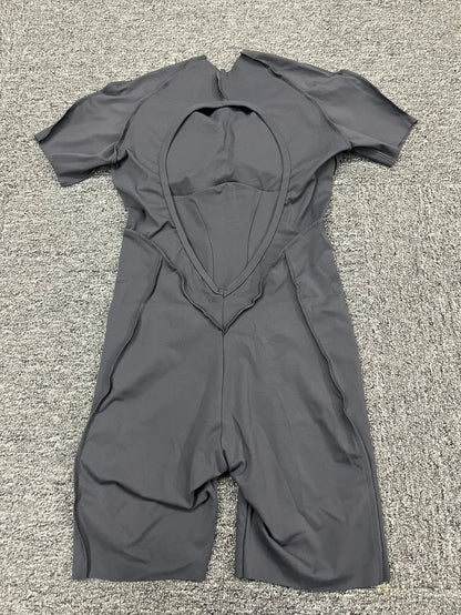 Seamless Yoga Jumpsuits Sports Fitness Splicing Hip-lifting One-Piece Hollow-out Beauty Back Gym Workout Bodysuits for Women