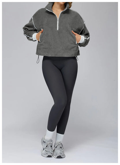 SWELTERING Women Fitness Gym Loose Yoga Long Sleeve Training Sport Top Female Workout Long Sleeve Yoga T-Shirt Sport Long Sleeve
