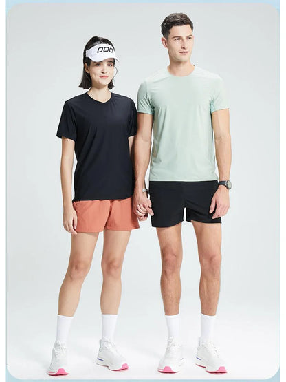 #4111001-XIYU Custom  LOGO Dry fit New Men's High Elastic Sports Casual T-shirt Cool Breathable Quick Drying Outdoor Sports