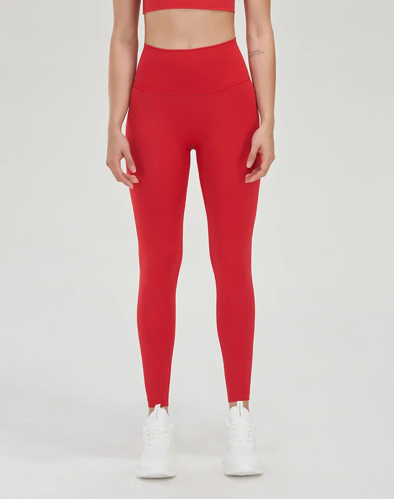 TRY TO BN New 46 Color Yoga Pants Sports Leggings Women Fitness Nylon High Waist Leggings Workout Trousers Training Gym Clothing