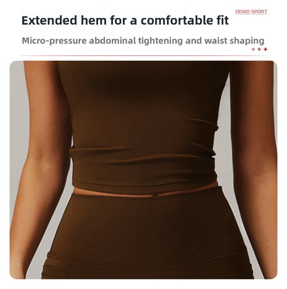 Custom LOGO women's quick-drying waist shaping yoga casual outer wear running cycling fitness sports two-piece set