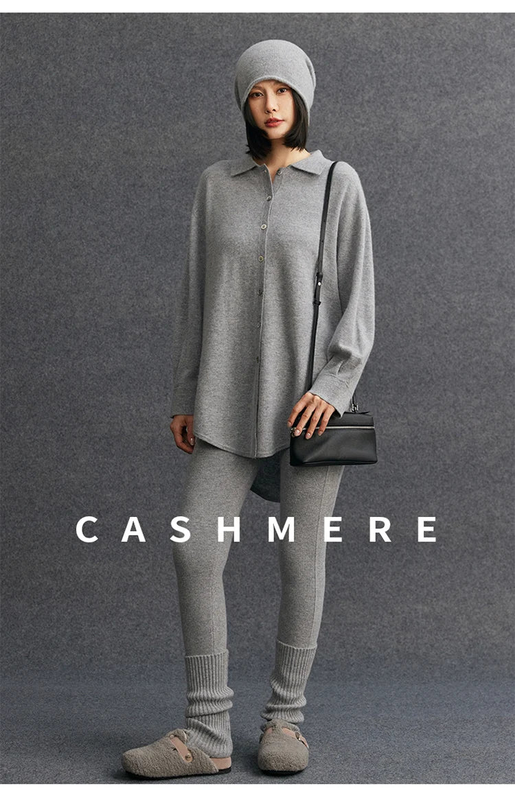 High Quality Women 100% Cashmere Legging Basic Soft elastic Pants Autumn Winter Cashmere Knitted Legging Trousers Warm Comfy