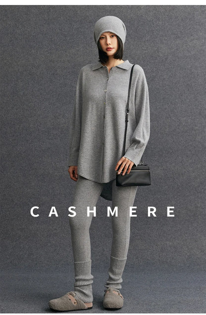 High Quality Women 100% Cashmere Legging Basic Soft elastic Pants Autumn Winter Cashmere Knitted Legging Trousers Warm Comfy