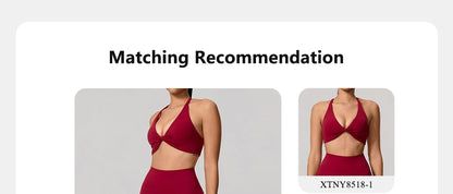 New Summer 2Pcs Women's Quick-Dry Sports Set V-Shaped Bra Female Sleeveless Yoga Outfit Gym Two-Piece Woman Sport Clothes
