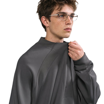 Custom LOGO Men's 2026 Cotton Stretch 350G Sweatshirt Autumn/Winter New Short Casual Half-Zip Windproof Couple's Jacket
