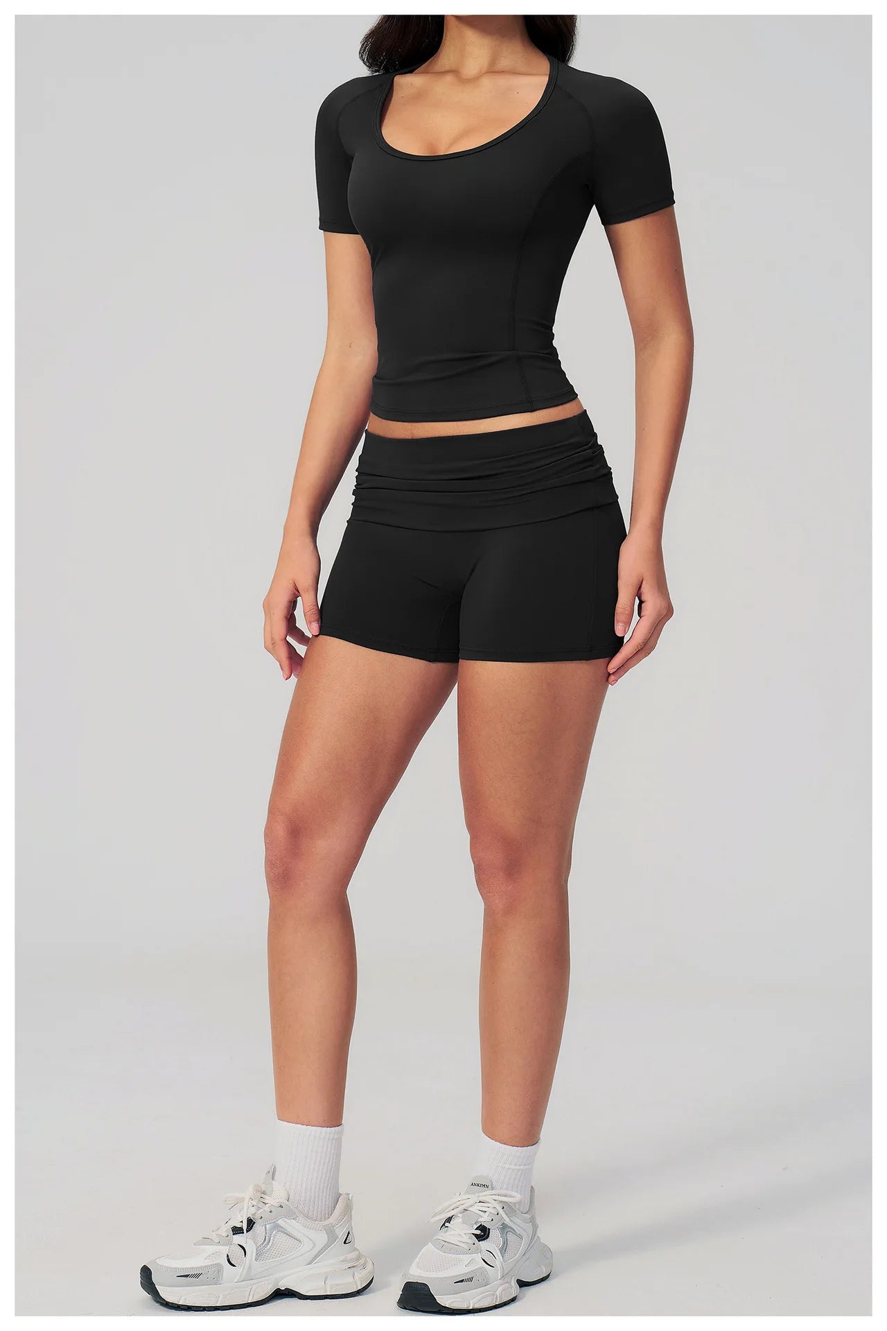Summer 2PCS Tracksuits Yoga Suit Female Fitness Suit Running Workout Tops Shockproof Crop Sports Top Athletic Wear Sports Suit