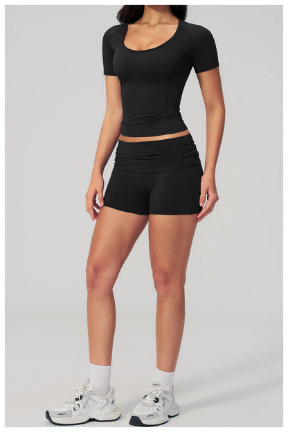 Summer 2PCS Tracksuits Yoga Suit Female Fitness Suit Running Workout Tops Shockproof Crop Sports Top Athletic Wear Sports Suit