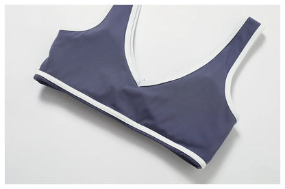 V-Neck Sports Bra Women Top Push Up Sport Underwear Yoga Vest Gym Crop Top Brassiere Fitness Top Workout Breathable Beauty Back