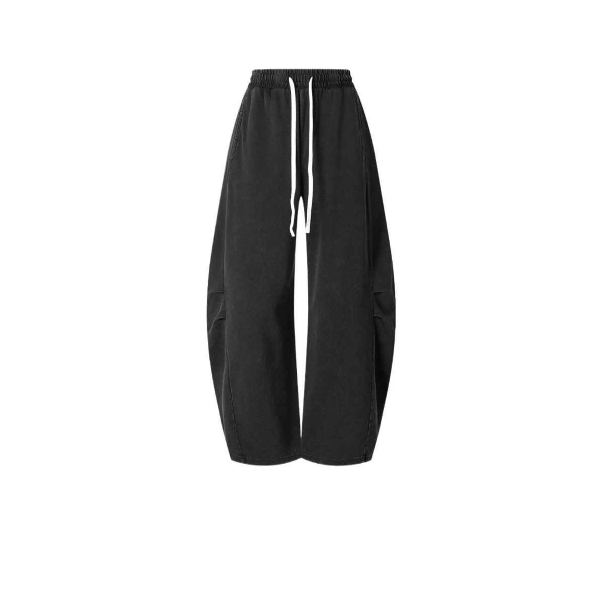 Custom LOGO Men's 320G retro fried snowflake 100% cotton high street scimitar straight tube old loose straight trousers