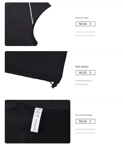 #461-XIYU Custom LOGO Half Zipper Gym Vest High Quality Shirt Sleeveless T-shirts Men Tank Tops Running Fitness Sports Vest Men