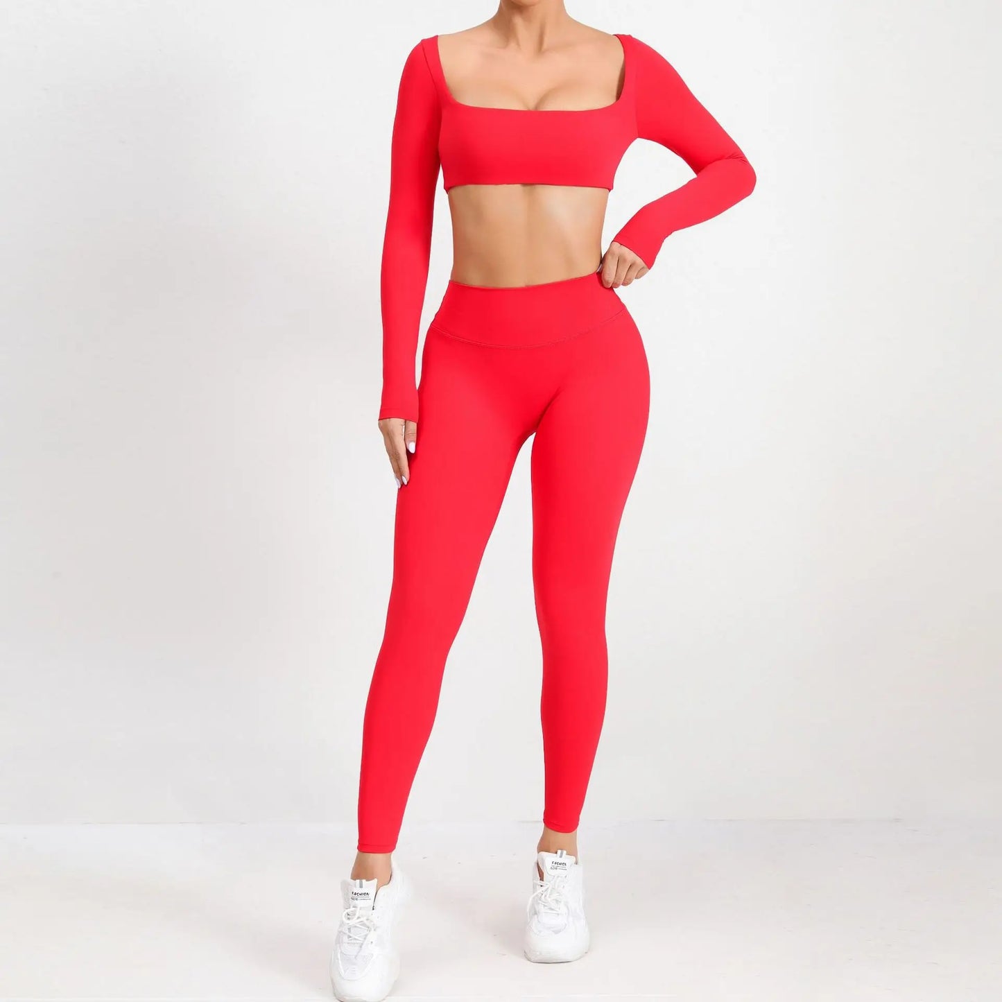 Women Yoga Shirts Crop Top Sexy Long Sleeves Shirts for Women Yoga Sports Fitness Sport Gym Clothes Running Push Up Workout Tops