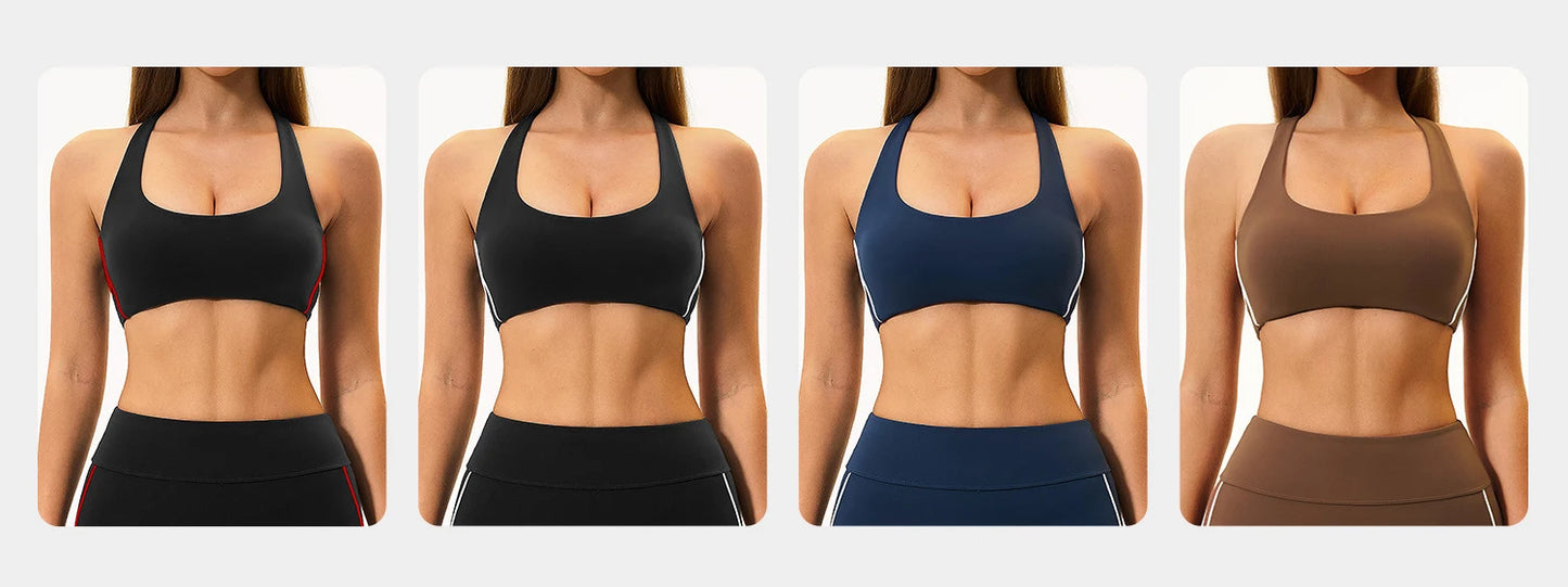 Sports Underwear Women's Fitness Yoga Bra Shockproof Gym Crop Top Runnings Push Up With Chest Pad Female Workout Underwear