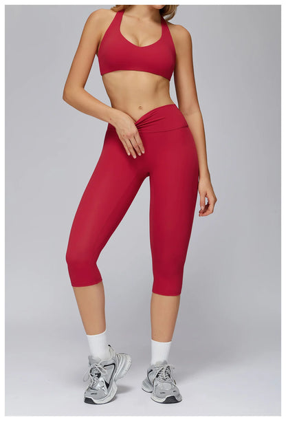 Yoga Set 2/3PCS Women Clothes Sports Outfits Fitness Tracksuit Yoga Suits Gym Legging Workout Long Sleeved Female Bra Sportswear
